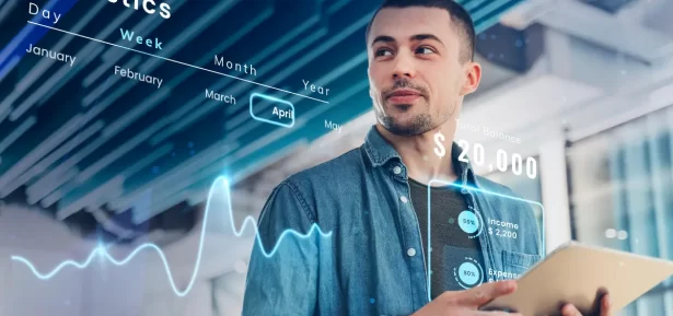 Afiliado iniciante analisando ganhos no notebook e calculando comissões.